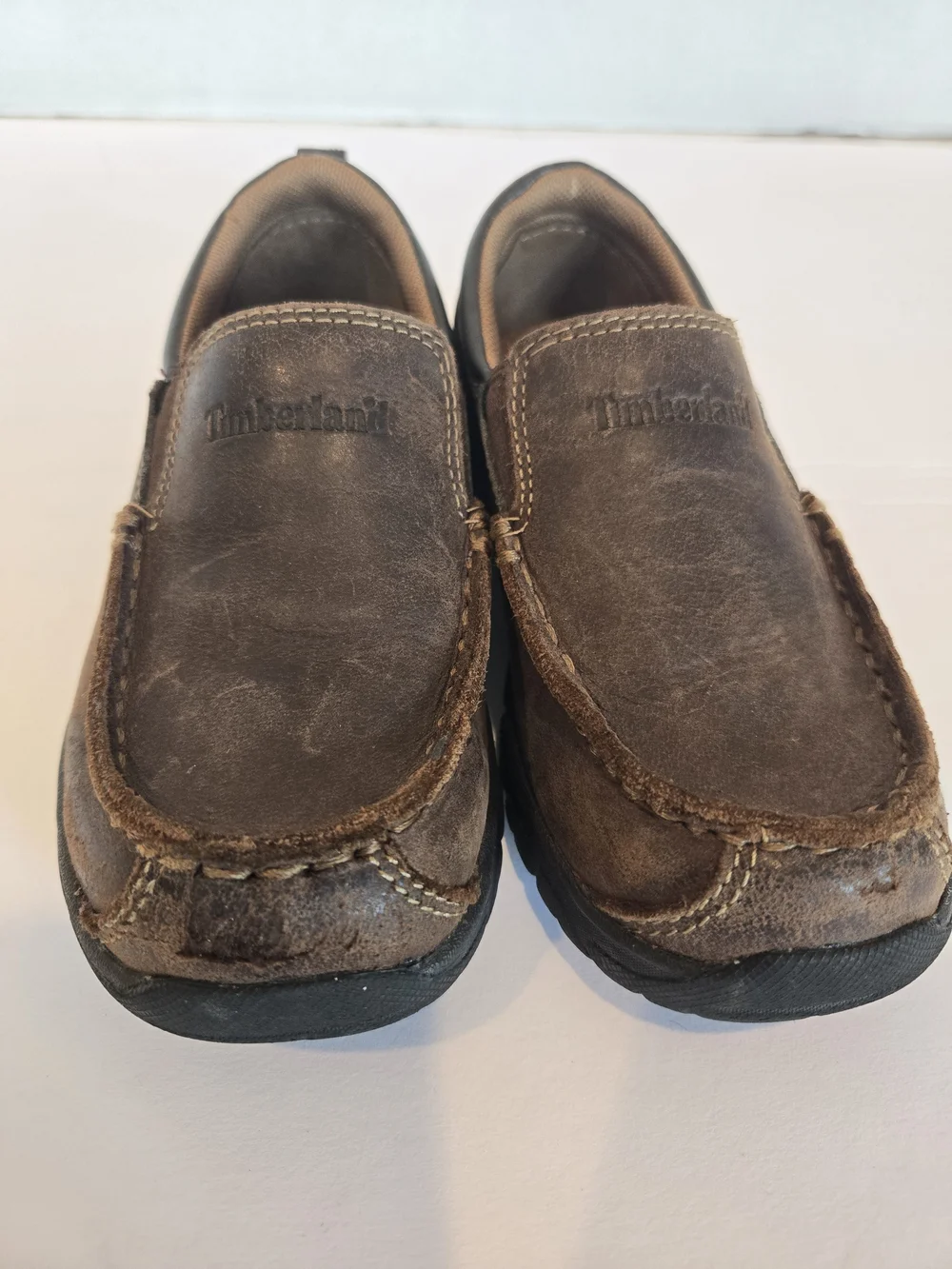 Timberland kid’s Brown Slip-On Leather Casual Shoes